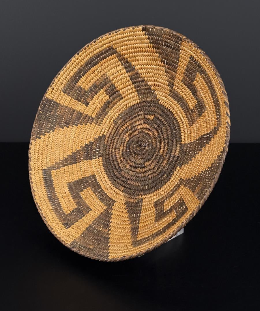 Pima Native American Indian Whirling Log Basket (1 of 7)