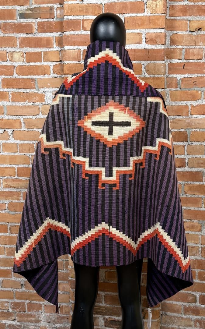 Navajo Germantown Moki Chiefs Blanket: Wonderful old blanket, exhibits less than 1% total restoration. Circa 1870-1890. 49" by 78".