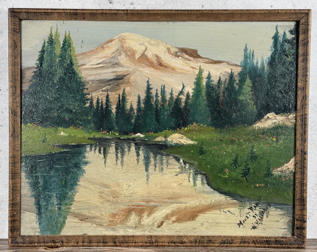 W. Hallgren Mount Rainier Painting (1 of 4)
