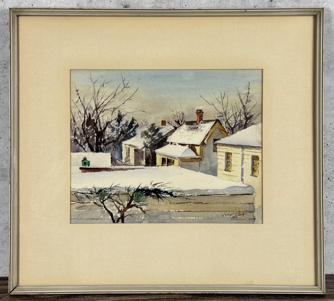 Homer Hone Clark Utah Watercolor Painting (1 of 4)