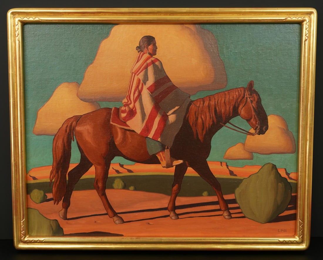 Logan Maxwell Hagege Summer Creeping In Painting: Title is Summer Creeping In. 22" by 28" unframed. 24 1/2" by 30 1/2" framed. Oil on Linen on Board. Provenance: 2025 Prix De West Invitational, purchased directly from the artist. Logan Maxwell Hagege