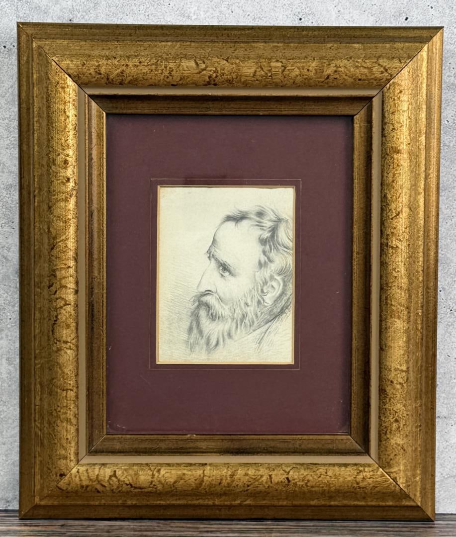 Portrait Drawing of Auguste Rodin (1 of 3)