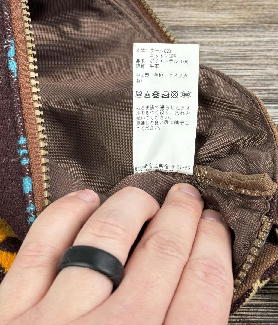 Pendleton Wool Blanket Purse Handbag - 5