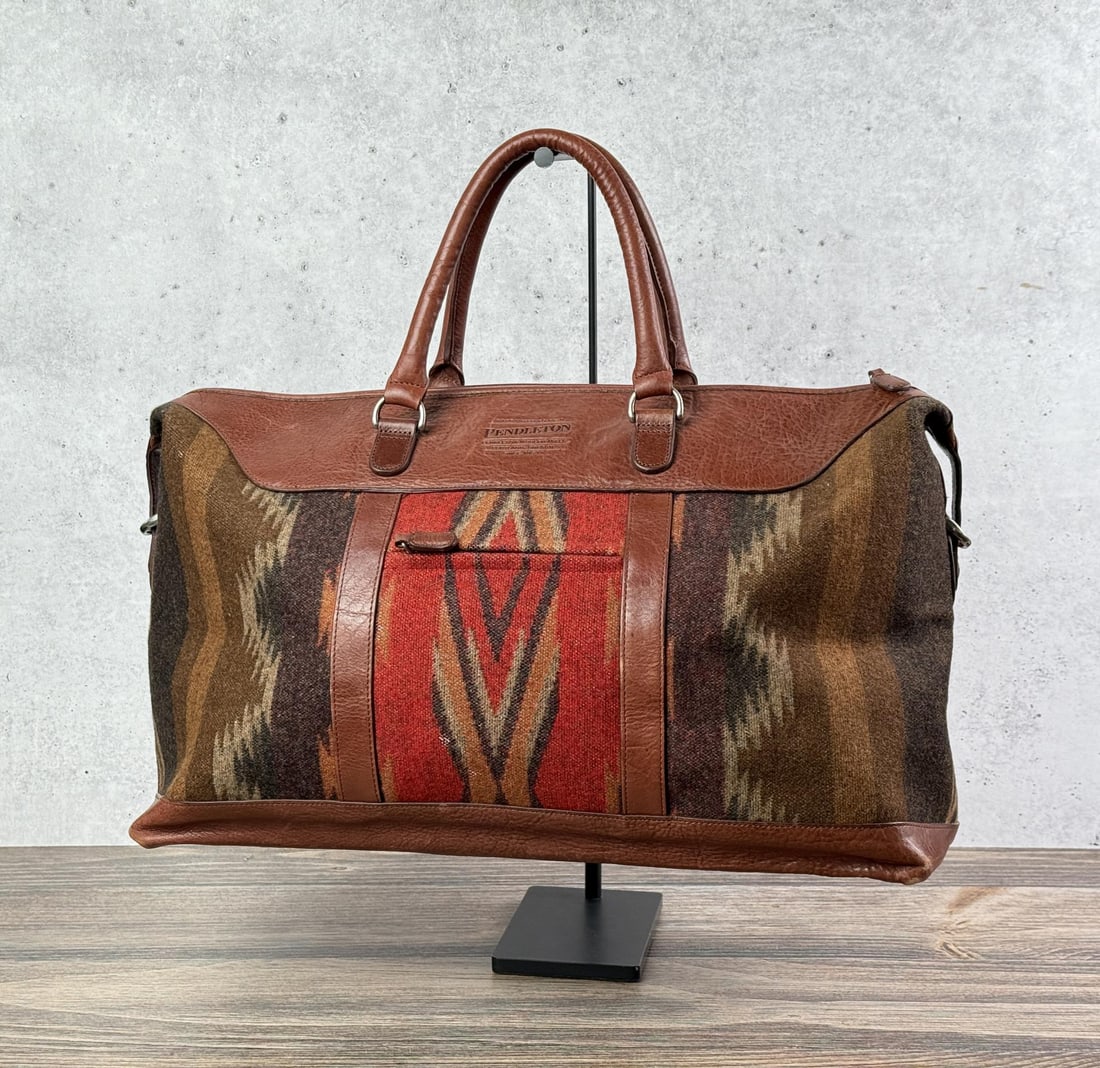 Pendleton Wool and Leather Duffle Bag (1 of 9)
