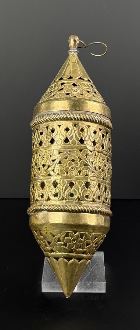 Moroccan Pierced Brass Lantern - 3