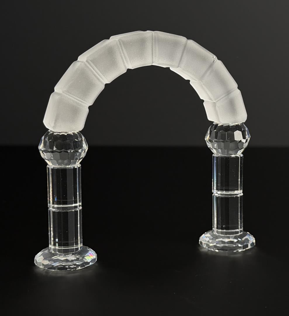 Swarovski Crystal Nativity Scene Arch: 4" long, 3 1/2" tall.