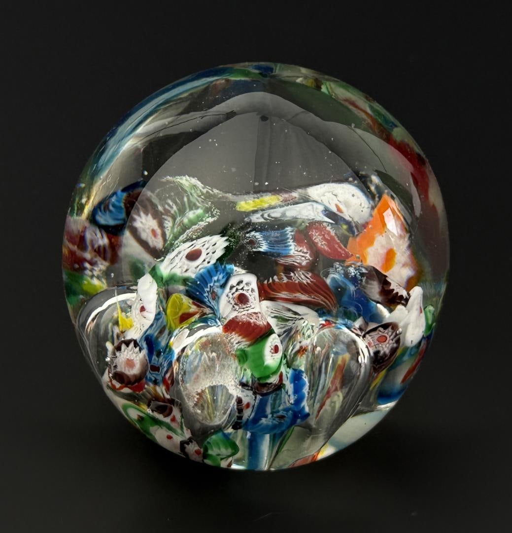 Murano Millefiori Art Glass Paperweight (1 of 7)