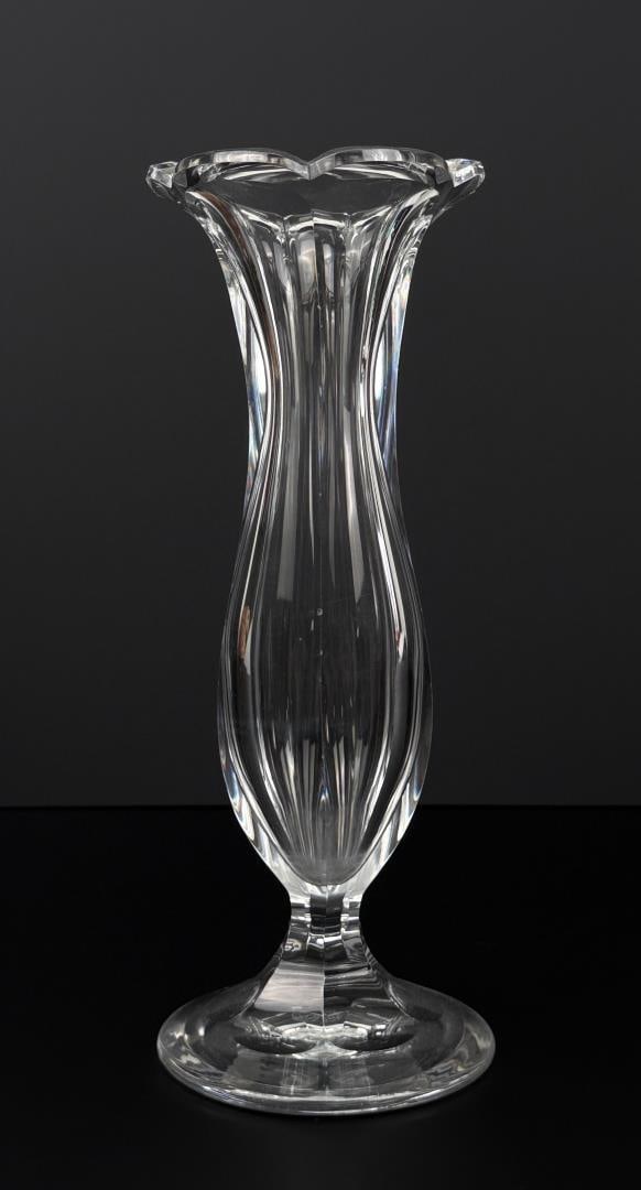 Baccarat Crystal Fluted Flower Vase (1 of 6)
