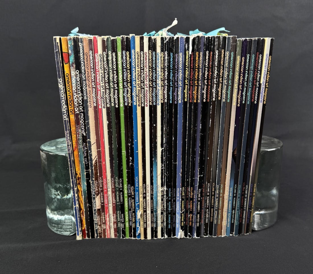 Large Group of American Indian Art Magazines: Nice grouping. 45 magazines total. From the Native American reference library of Stanley Miller.