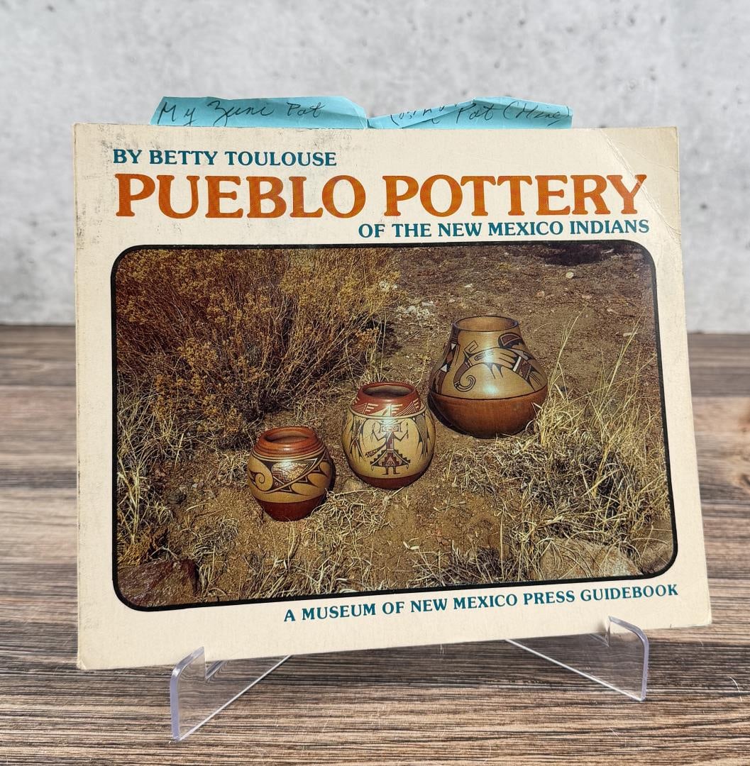 Pueblo Pottery of the New Mexico: Betty Toulouse, 1977. From the Native American reference library of Stanley Miller.