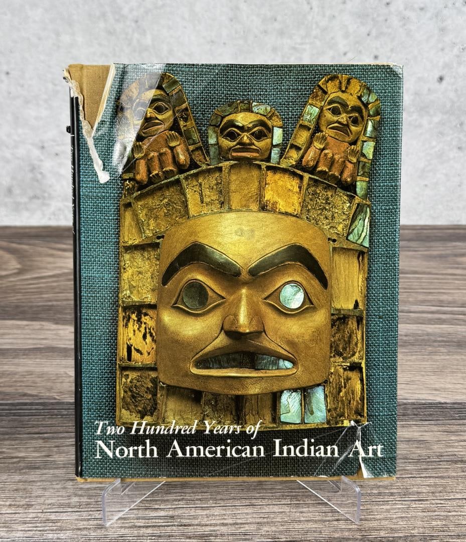 Two Hundred Years of North American Indian Art: Norman Feder, 1971. Dust Jacket shows damage on the front. From the Native American reference library of Stanley Miller.