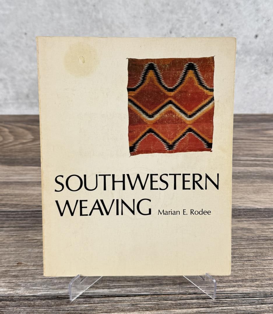 Southwestern Weaving: Marian E. Rodee, 1977. From the Native American reference library of Stanley Miller.