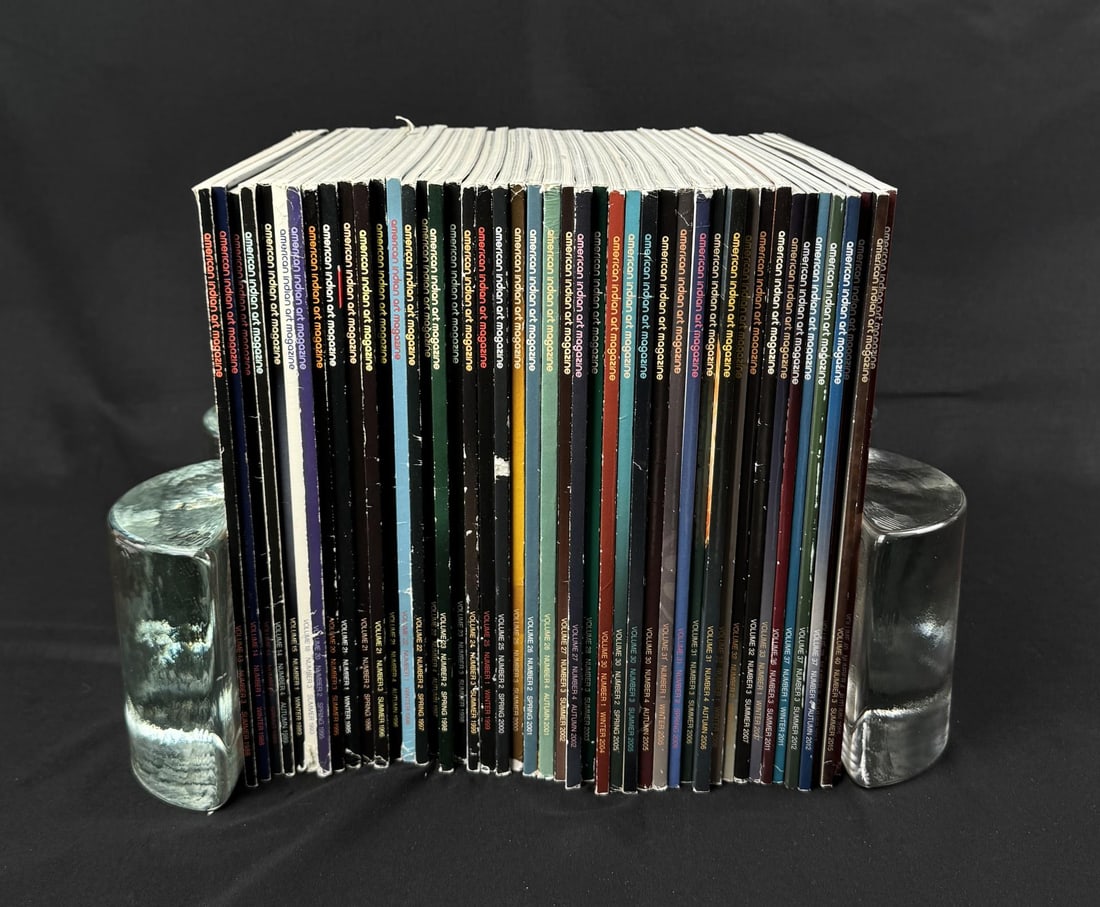 Collection of American Indian Art Magazines: Nice grouping. 45 total. From the Native American reference library of Stanley Miller.