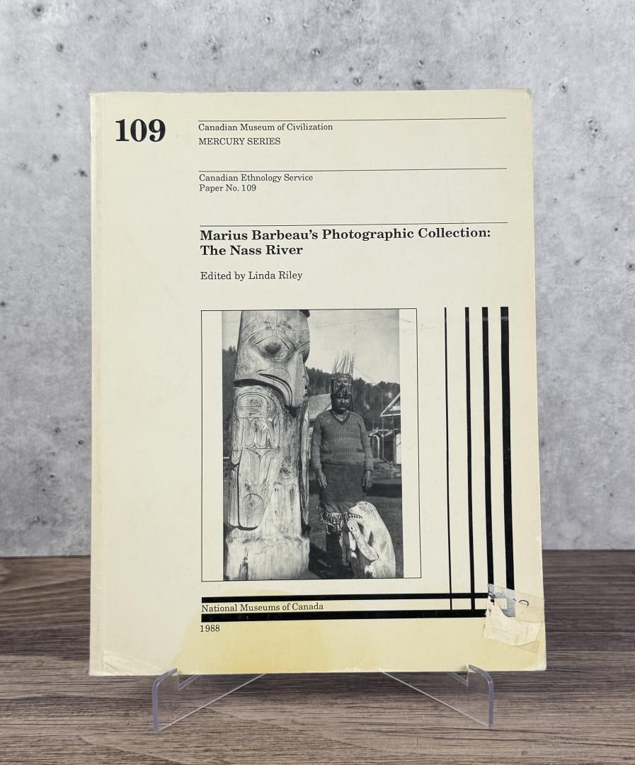 Marius Barbeaus Photographic Collection Nass River: Linda Riley, 1988. From the Native American reference library of Stanley Miller.