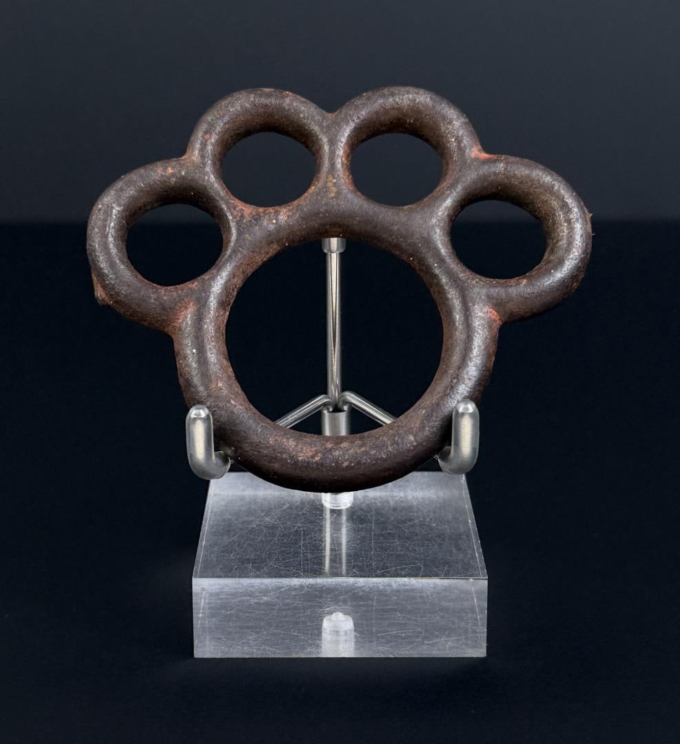 Frontier Cowgirl Steel Bridle Knuckles: 3" diameter.