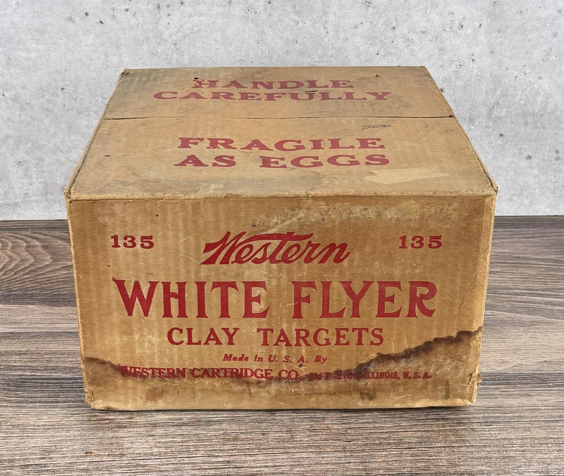 Western White Flyer Clay Pidgeon Targets: Sealed Case