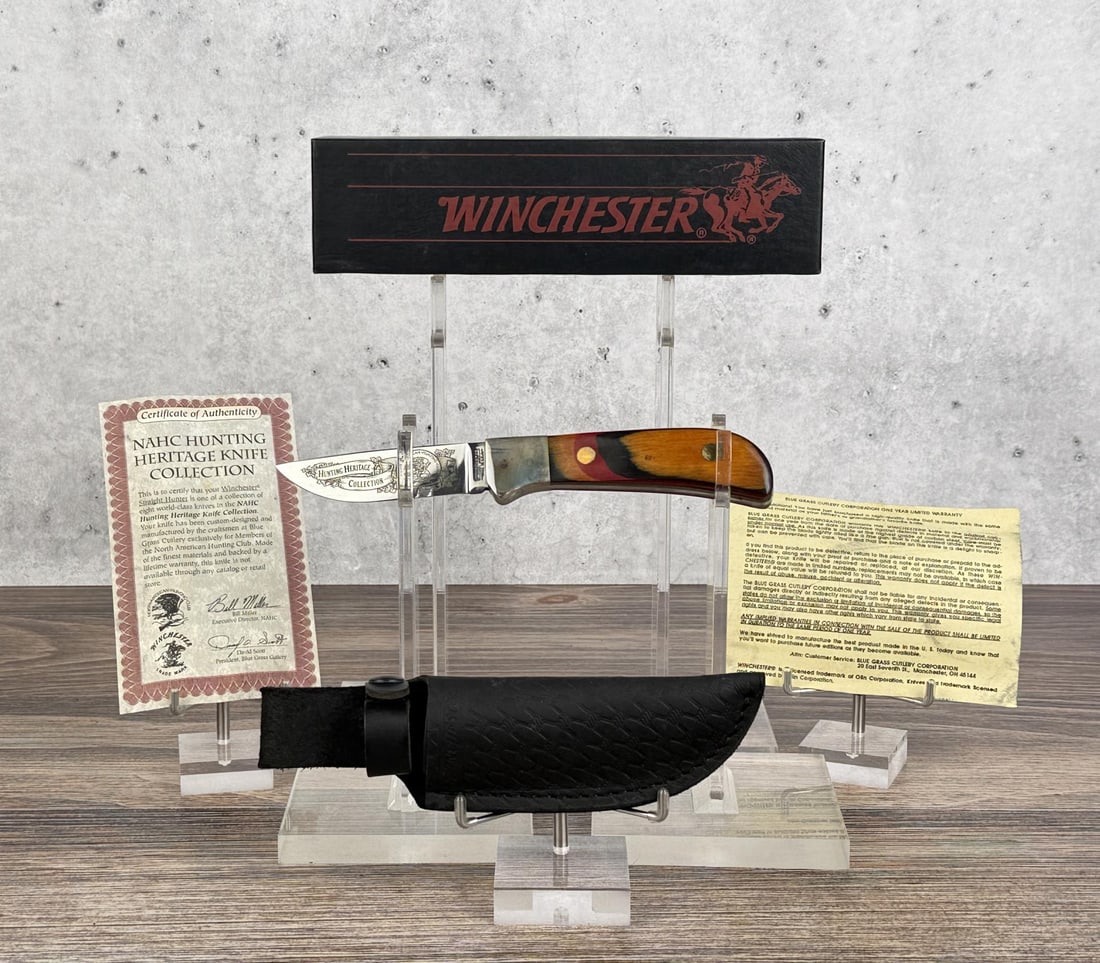 Winchester NAHC Life Member Knife: New in box. 8 1/8" long.