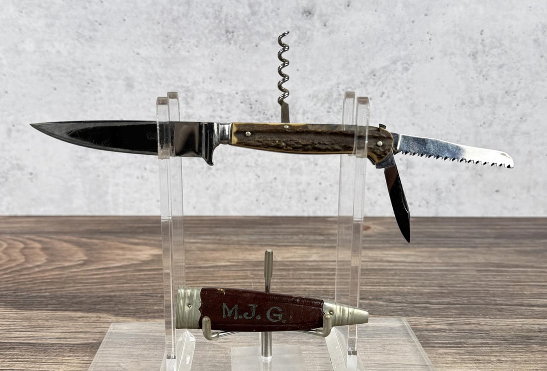 Othello Stag Handle Multi Tool Knife