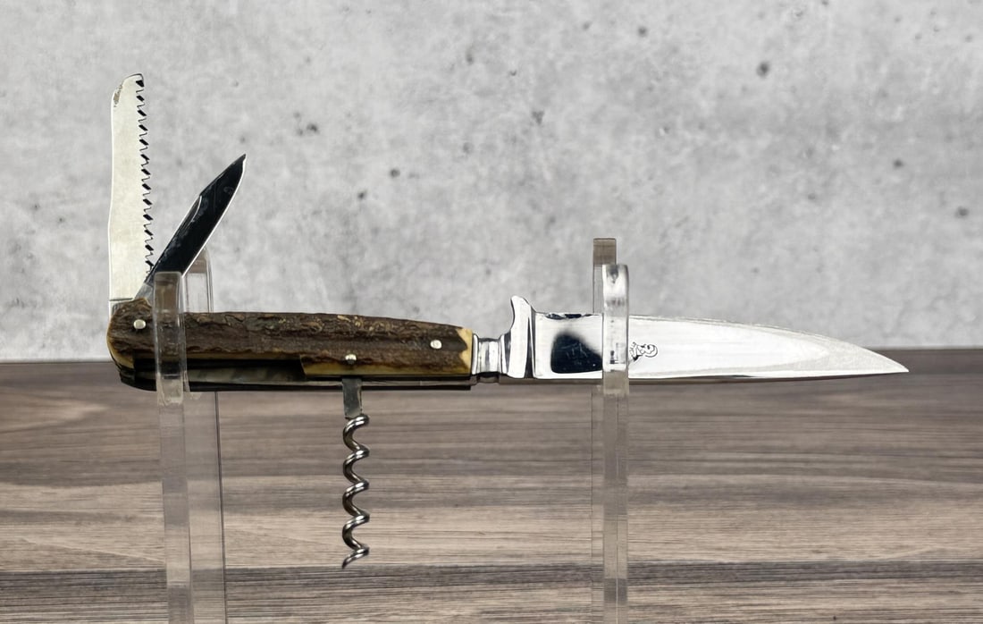 Othello Stag Handle Multi Tool Knife - 6