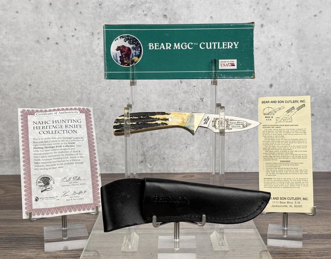 Bear MGC NAHC Life Member Knife: New in box. 6 5/8" long.