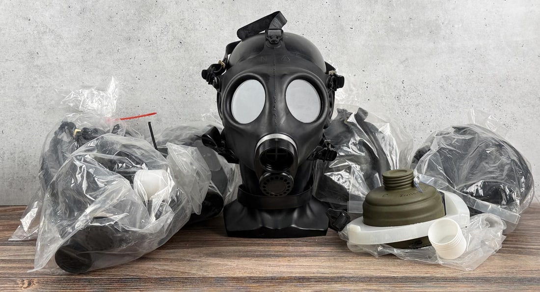 Israeli Gas Masks: Group of 6 Masks.