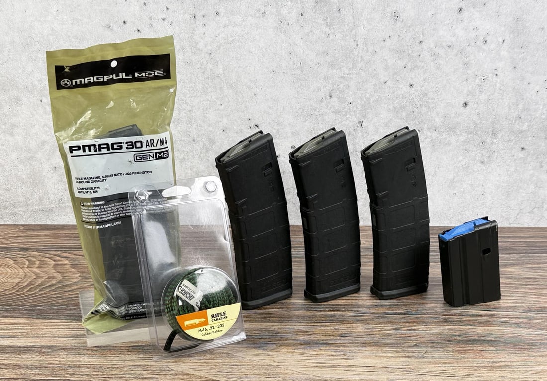 Collection of AR15 Rifle Magazines: No sales to the following areas, a bid from any of these restricted areas will result in immediate termination of your ability to place bids with our auction company in perpetuity: California,