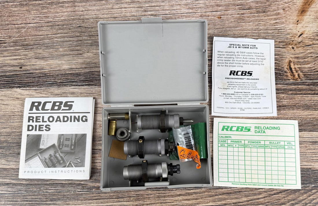 RCBS 3 Die Carb TC Set .40 S&W 10mm Reloading Dies: Nice set.