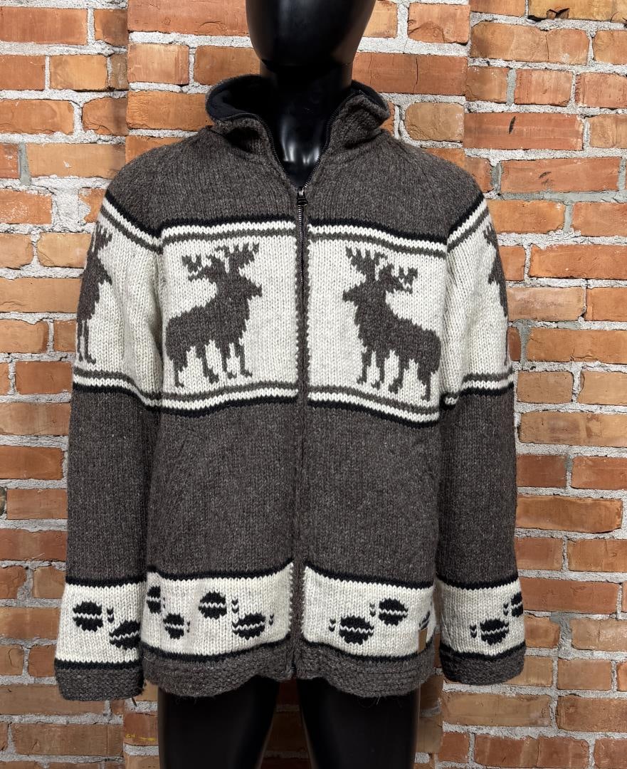 Vintage Northern Lifestyles Knit Wool Jacket: Size XL