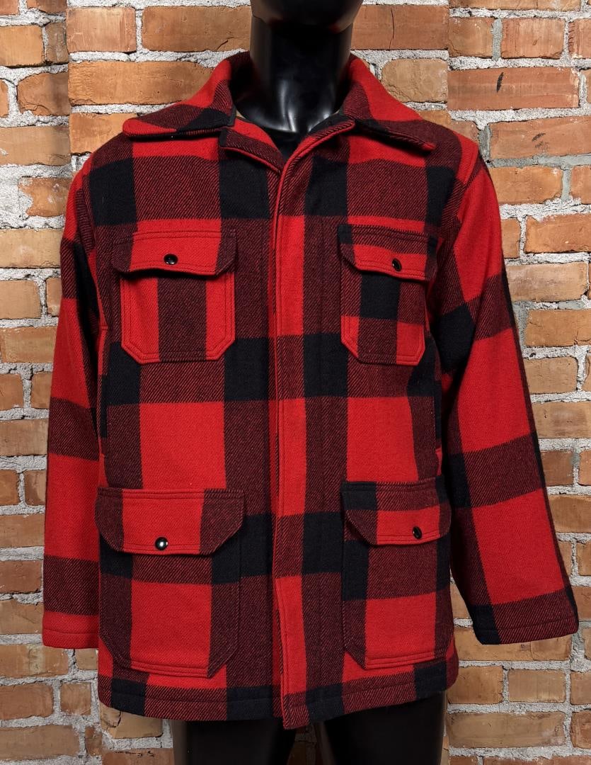 Vintage Woolrich Buffalo Plaid Mackinaw Jacket: Size 42
