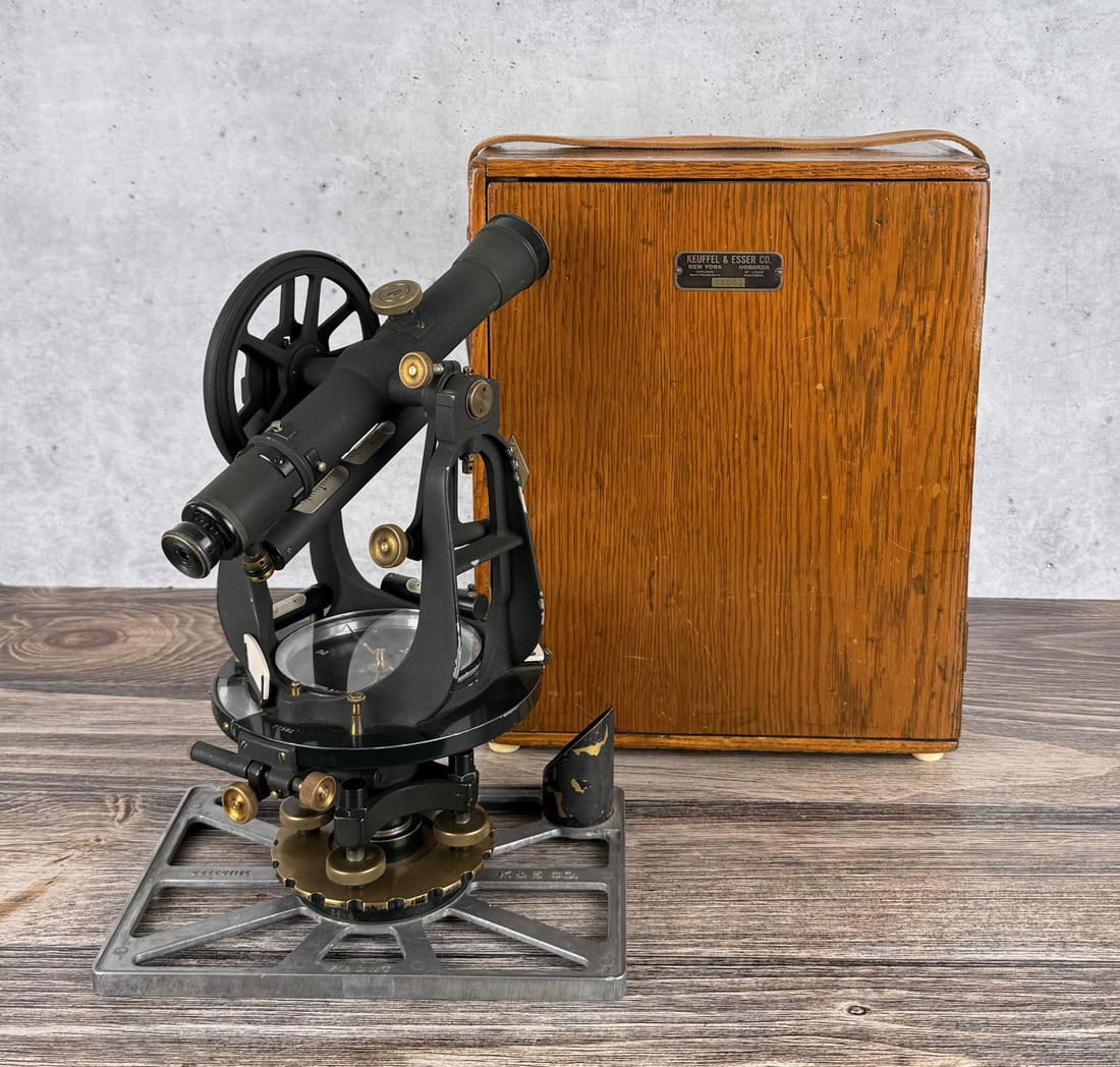 Keuffel & Esser Surveying Transit in Box Y5130F: Nice example.