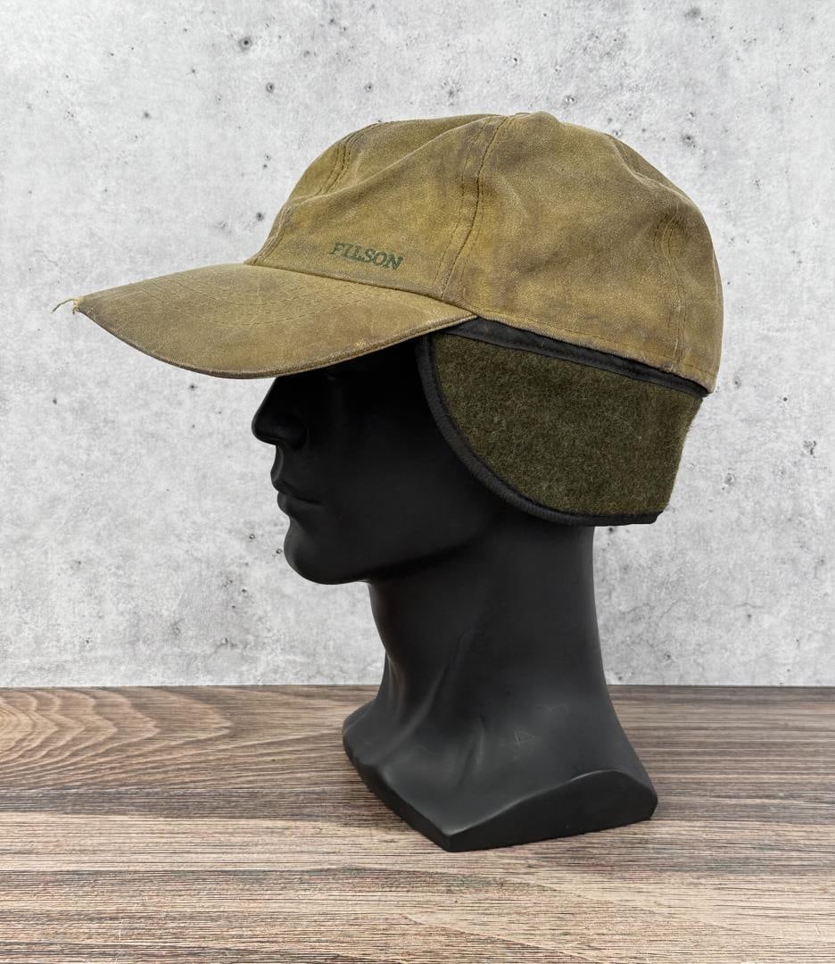 Filson Tin Cloth Insulated Cap: Some rim wear. Size Large.