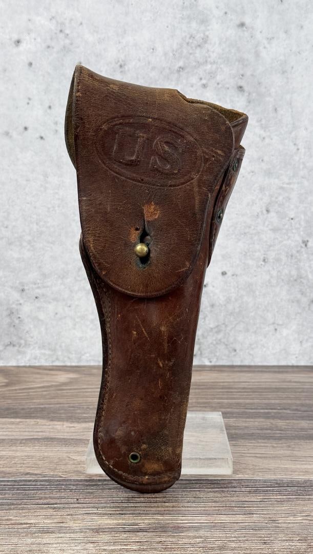 WWI WW1 Colt 1911 .45 Leather Pistol Holster: Has been altered.