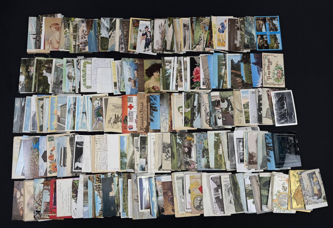 Large Collection of Antique Postcards (1 of 8)