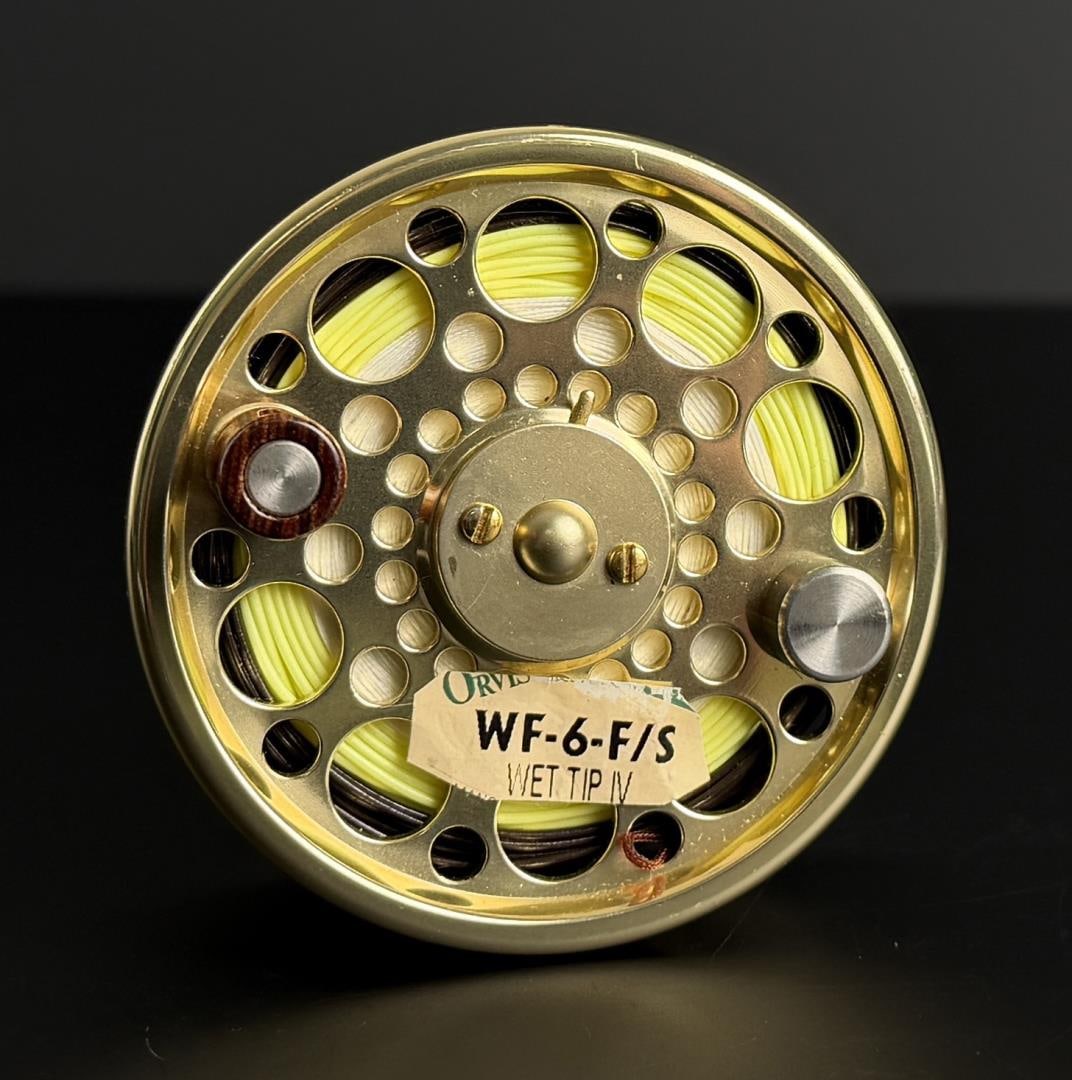 Redington AS Fly Fishing Reel Spare Spool: Nice example. Gold Finish.