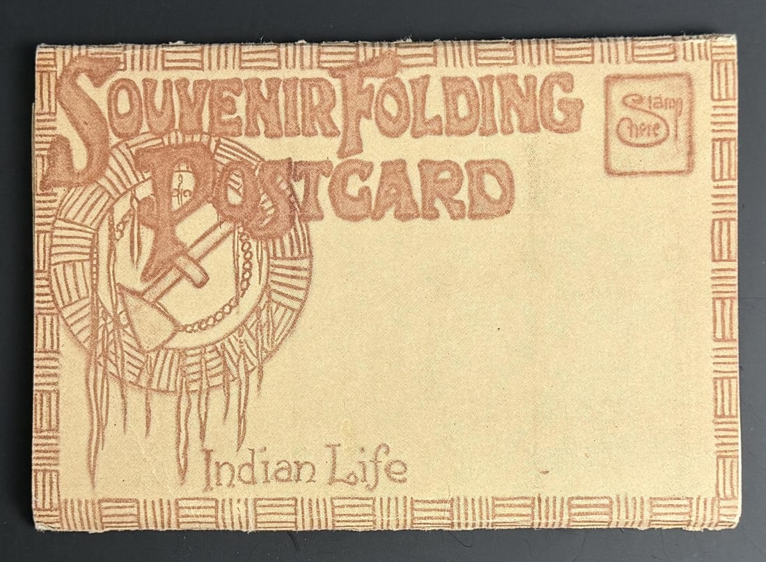 Indian Life Souvenir Folding Postcards: Nice example.