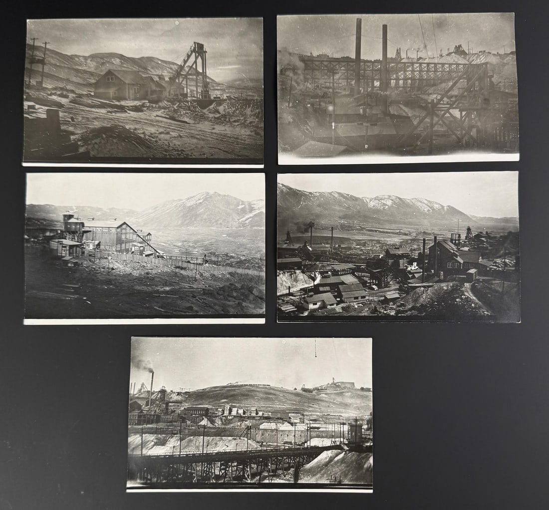 Butte Montana Mine RPPC Photo Postcards: Nice grouping