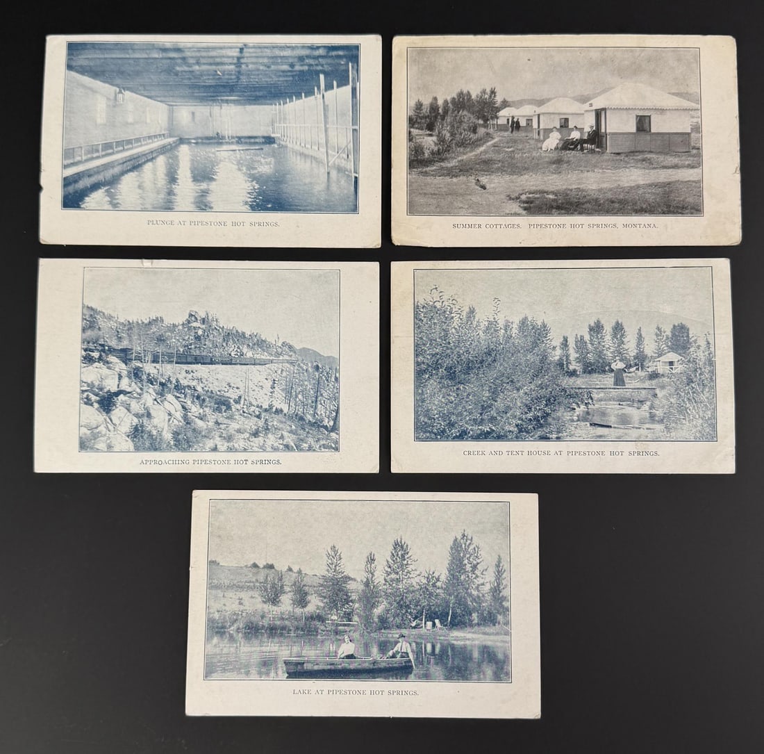 Pipestone Hot Springs Montana Postcards: Nice grouping.