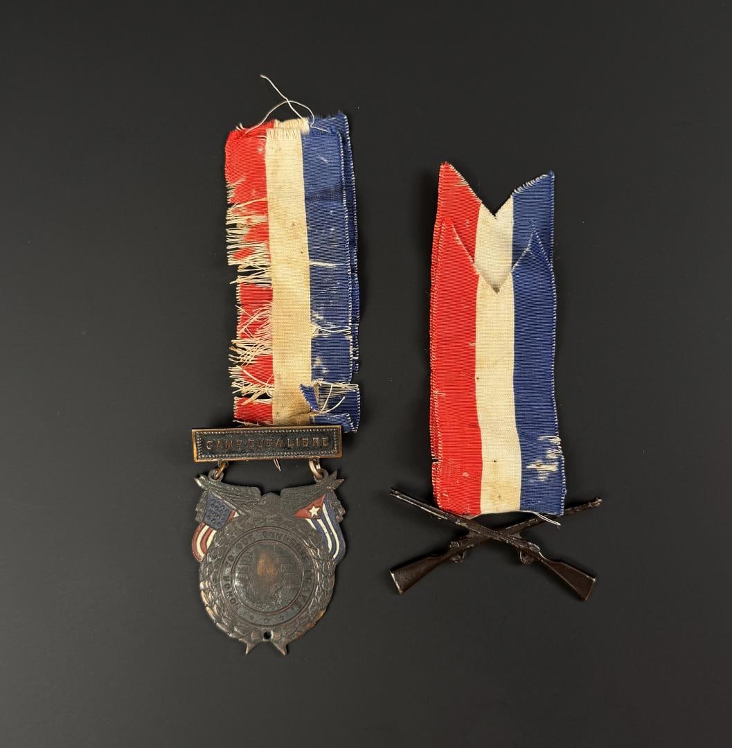Spanish American War Camp Cuba Libre Medals: Nice grouping.