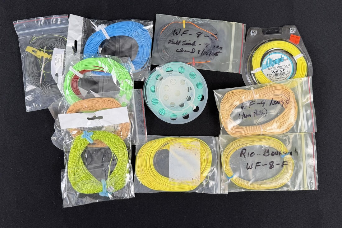 Collection of Fly Fishing Line: Nice grouping. Varying Weights.