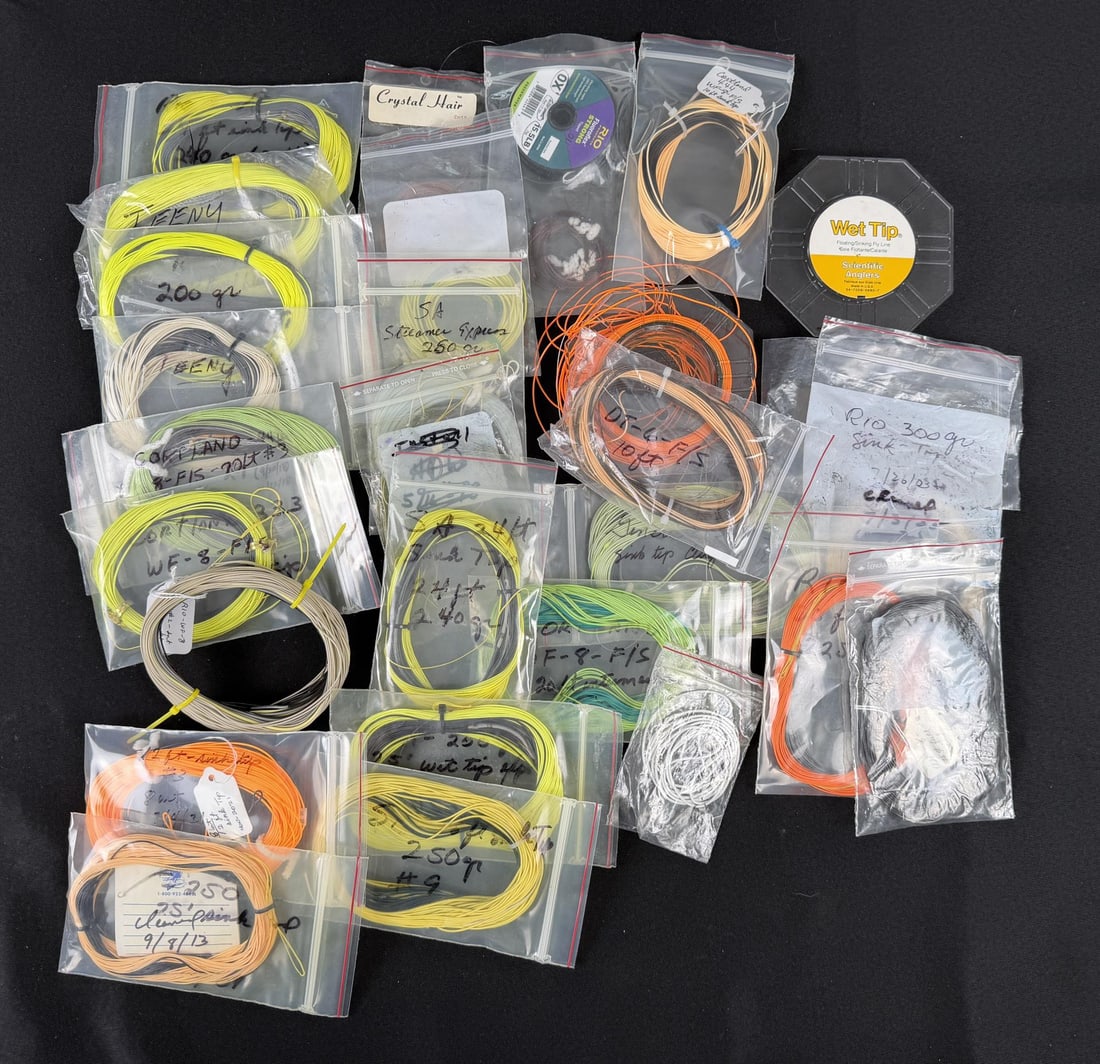 Collection of Fly Fishing Line: Nice grouping. Varying Weights.