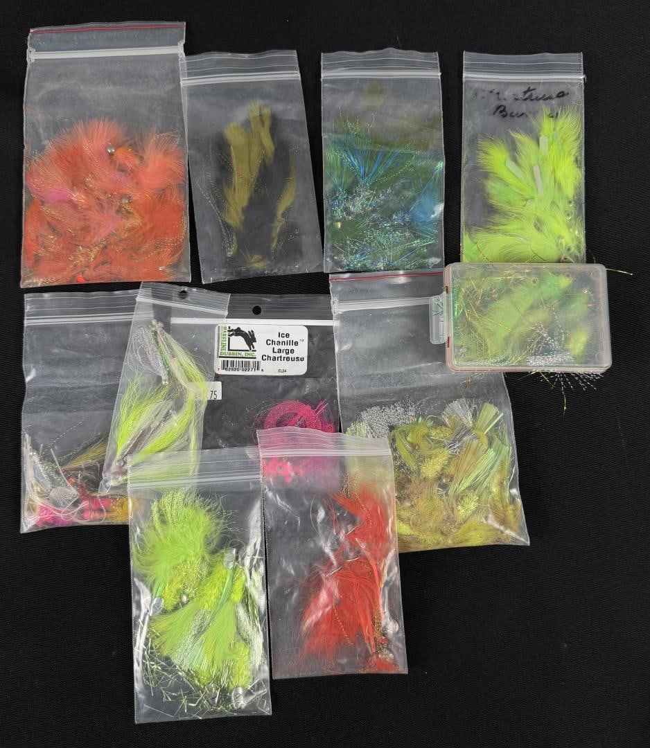 Collection of Fly Fishing Flies Streamers: Nice grouping.