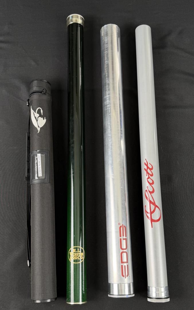 Winston and Scott Fishing Rod Cases Tubes: Longest is 33". Brands also include Edge.