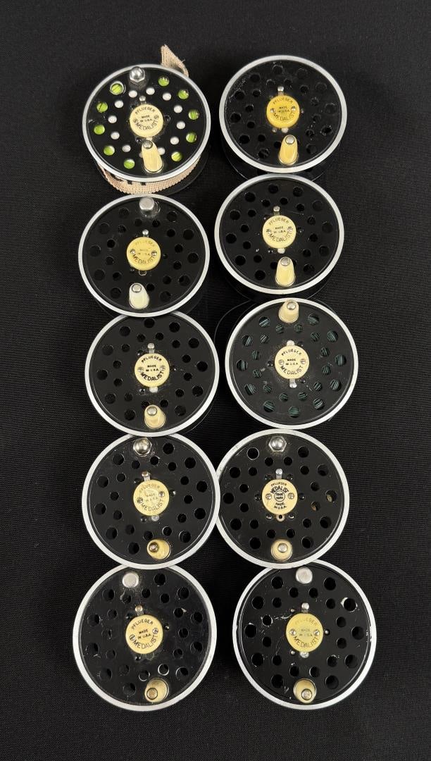 Pflueger Medalist Fly Fishing Reel Spools: Nice grouping.