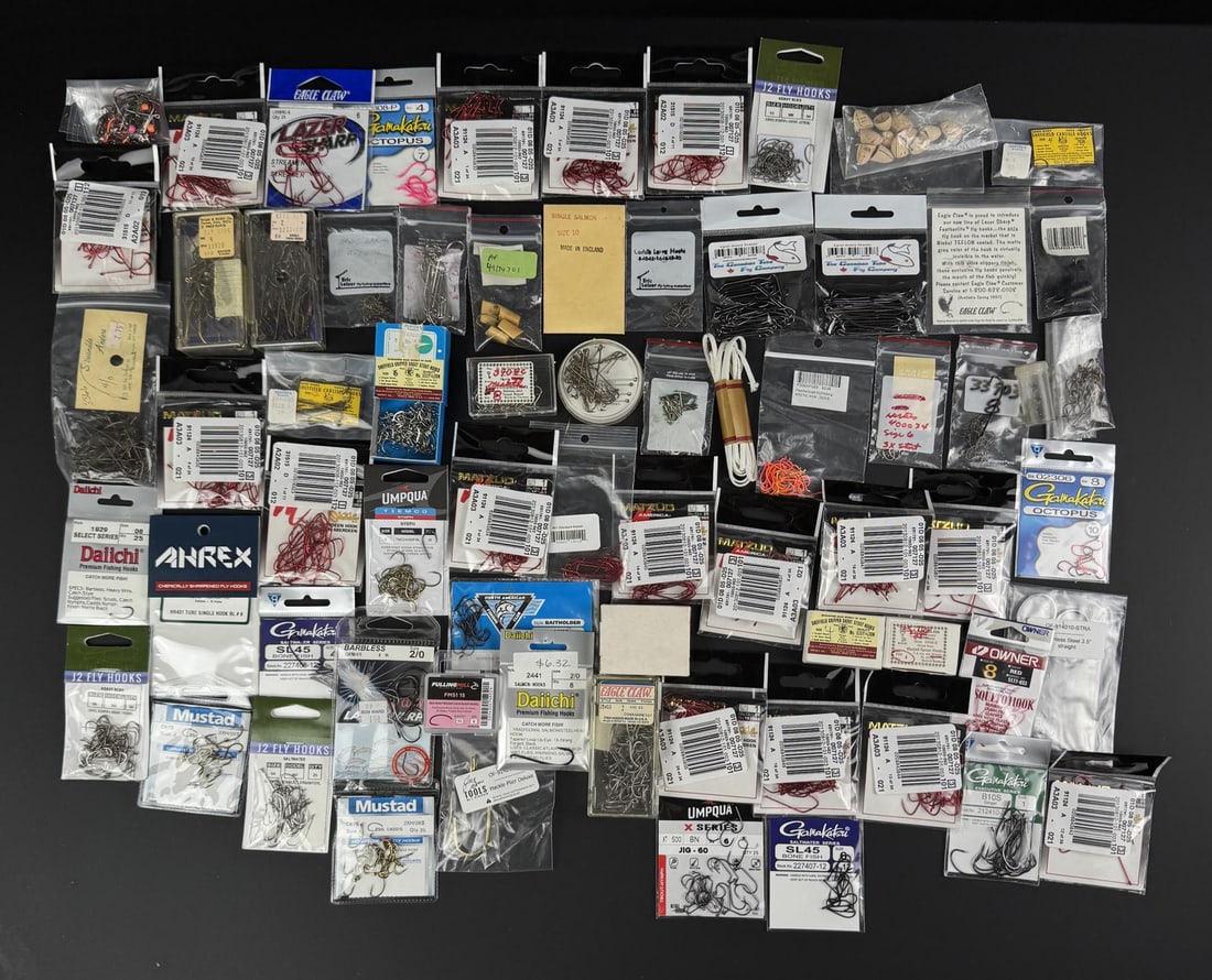 Large Collection of Fishing Hooks: Nice grouping.