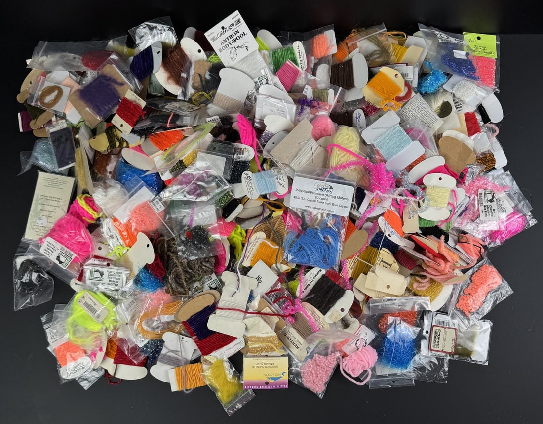 Group of Fly Fishing Fly Tying Supplies: Nice grouping.
