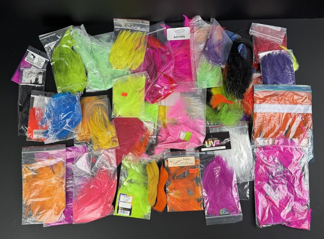 Group of Fly Fishing Fly Tying Materials: Nice grouping.