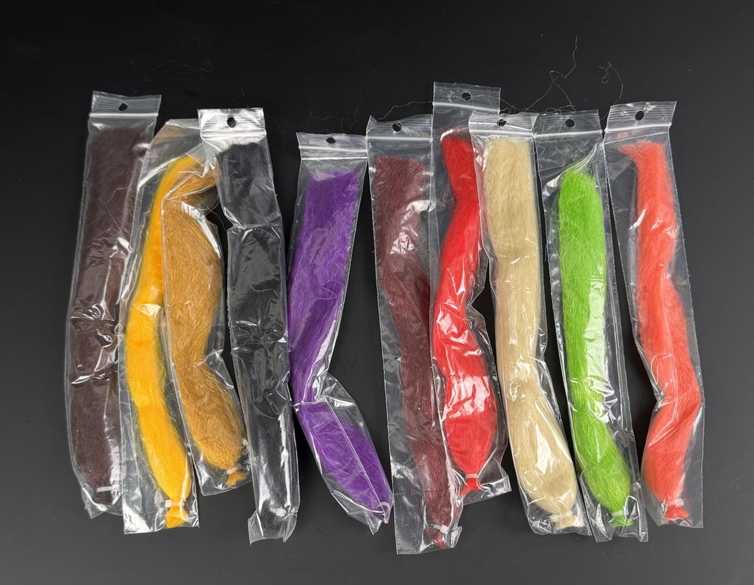 Magnums Dragon Tails Fly Fishing Tying Materials: Flashy colors and synthetic fibers.