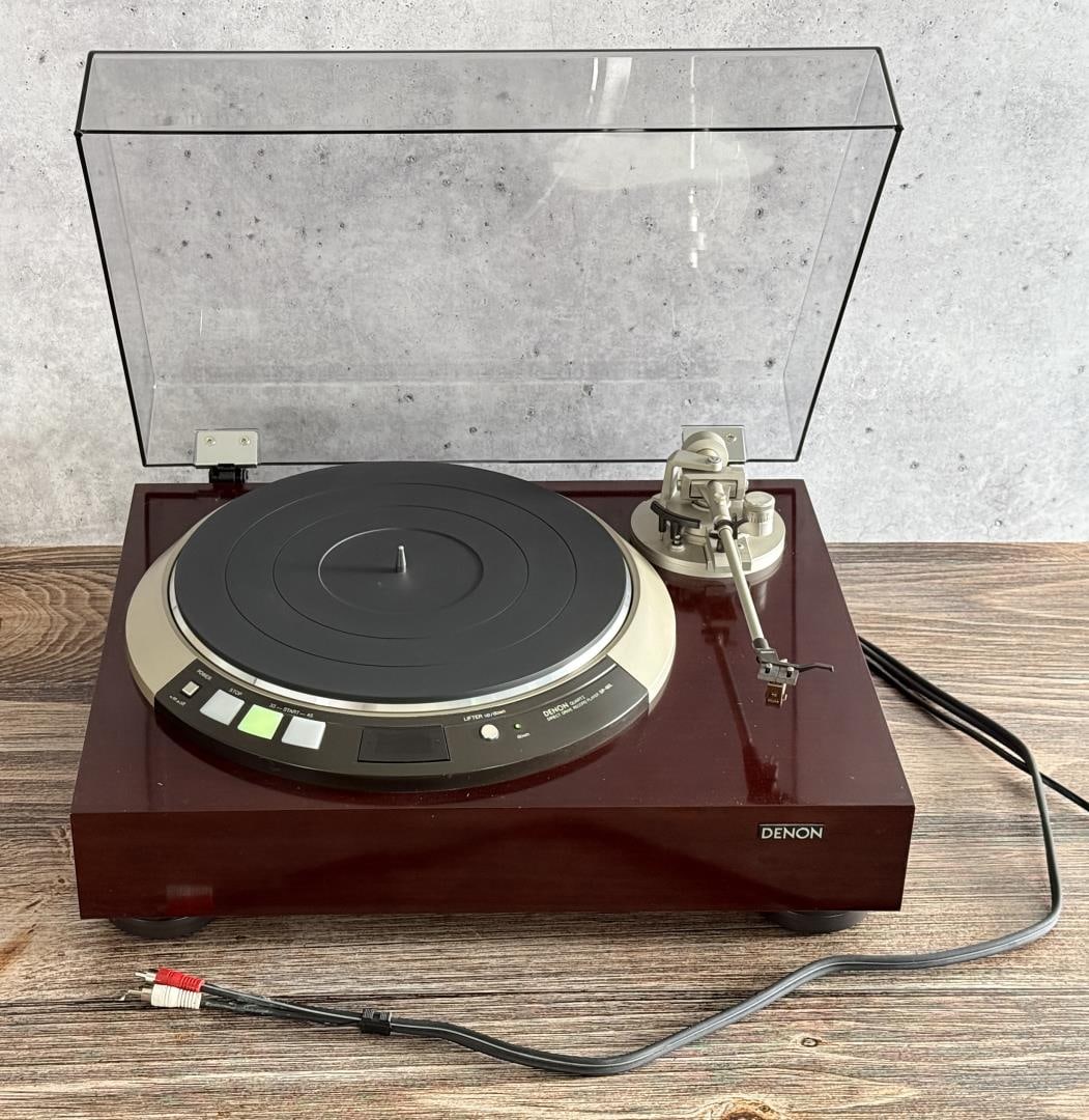 Denon DP-60L Turntable Record Player: Serial number 154344. It is in working condition.