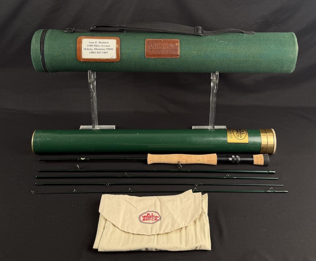 RL Winston BL5 9' 7wt Fly Fishing Rod: 9', 7 Weight, 5 Piece. Sold with an RL Winston Rod Co Sleeve and a durable green canvas-covered hard case and a smaller metal tube case that fits inside.