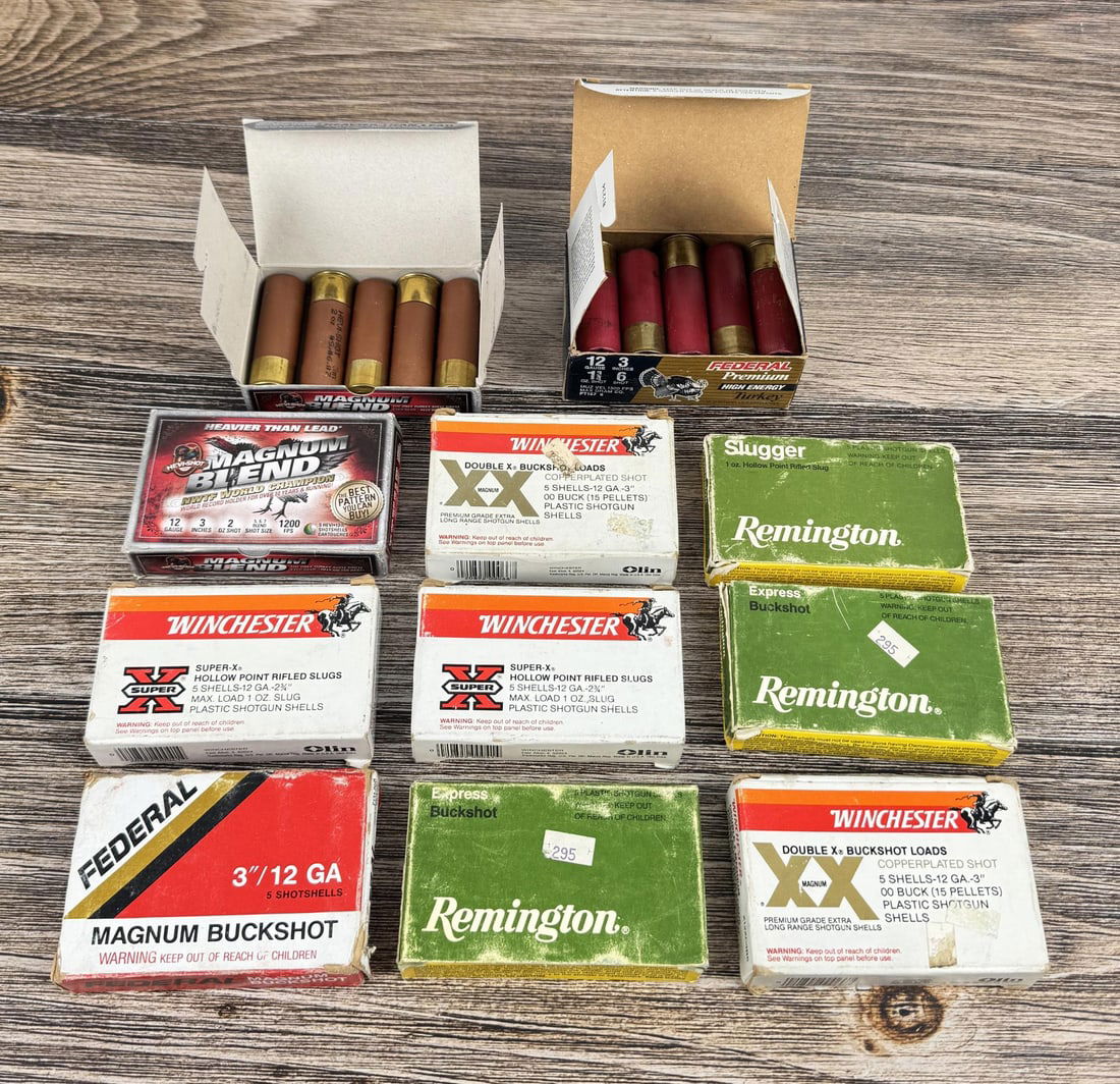 Group of 12 Gauge Shotgun Shells Ammunition (1 of 4)
